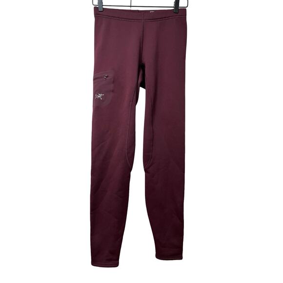Arc’teryx Womens Rho AR Polartech Fleece Lined Leggings Size S Thermal Baselayer - Picture 1 of 8